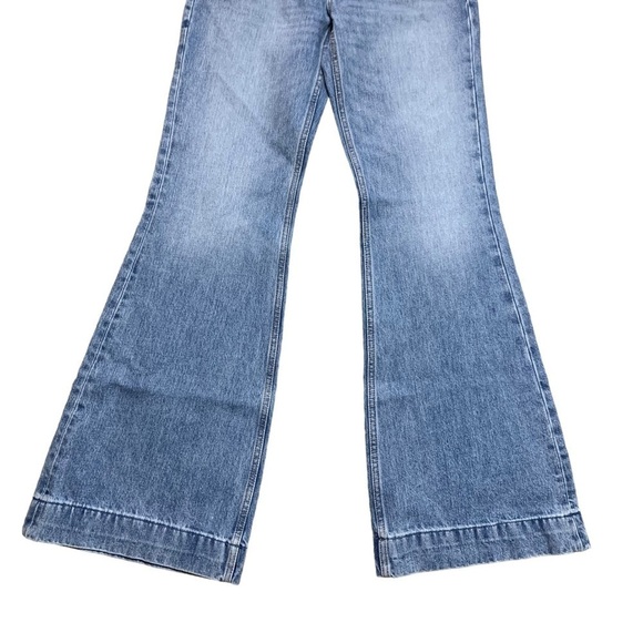 RE/DONE 70s Low-Rise Bell Bottom Jeans In Lake Blue New With Tags Size 25 - Picture 7 of 16